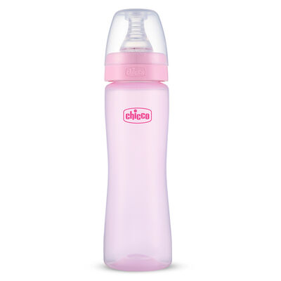 Feed Easy Pink Colored Narrow Neck Feeding Bottle (250ml)